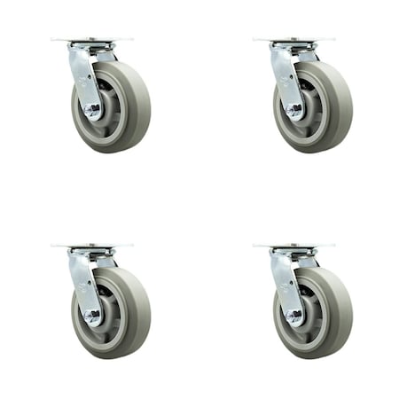 Service Caster Replacement Caster Set for Magliner Caster 130066, 4PK MAG-SCC-30CS620-TPRRF-4